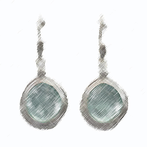 Roman glass Earrings